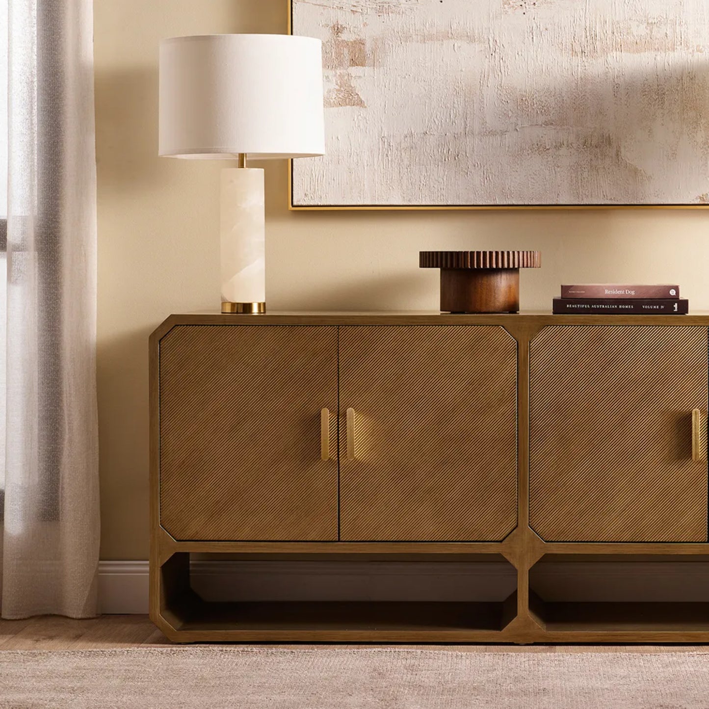 Anderson Four Door Wooden Buffet Table