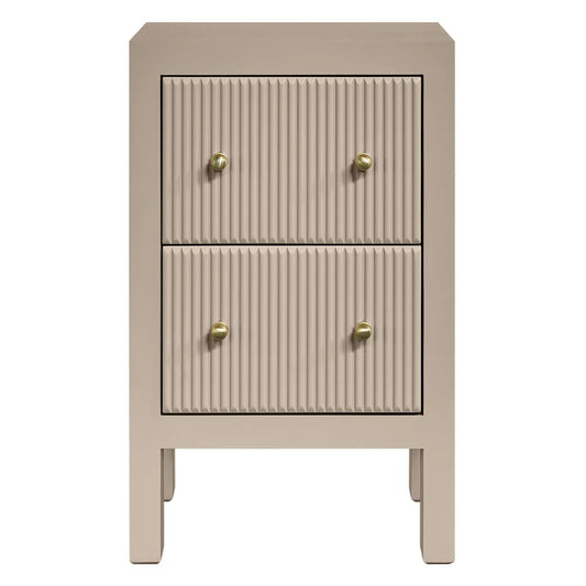 Ariana Petite Fluted Bedside Table