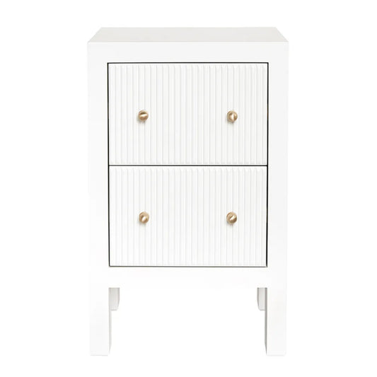 Ariana Petite Fluted Bedside Table
