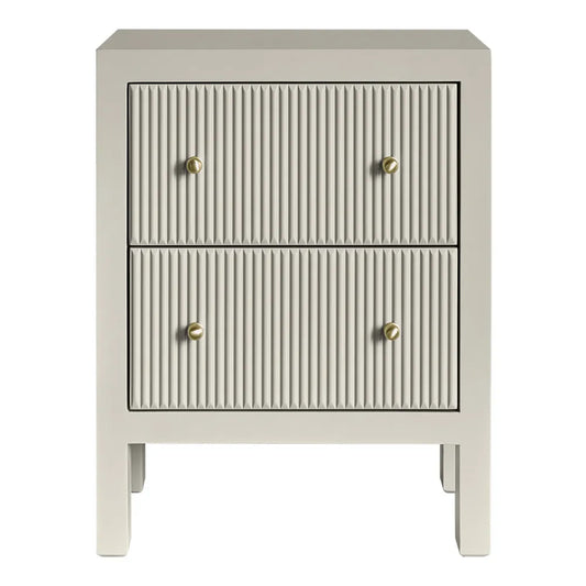 Ariana Small Fluted Bedside Table