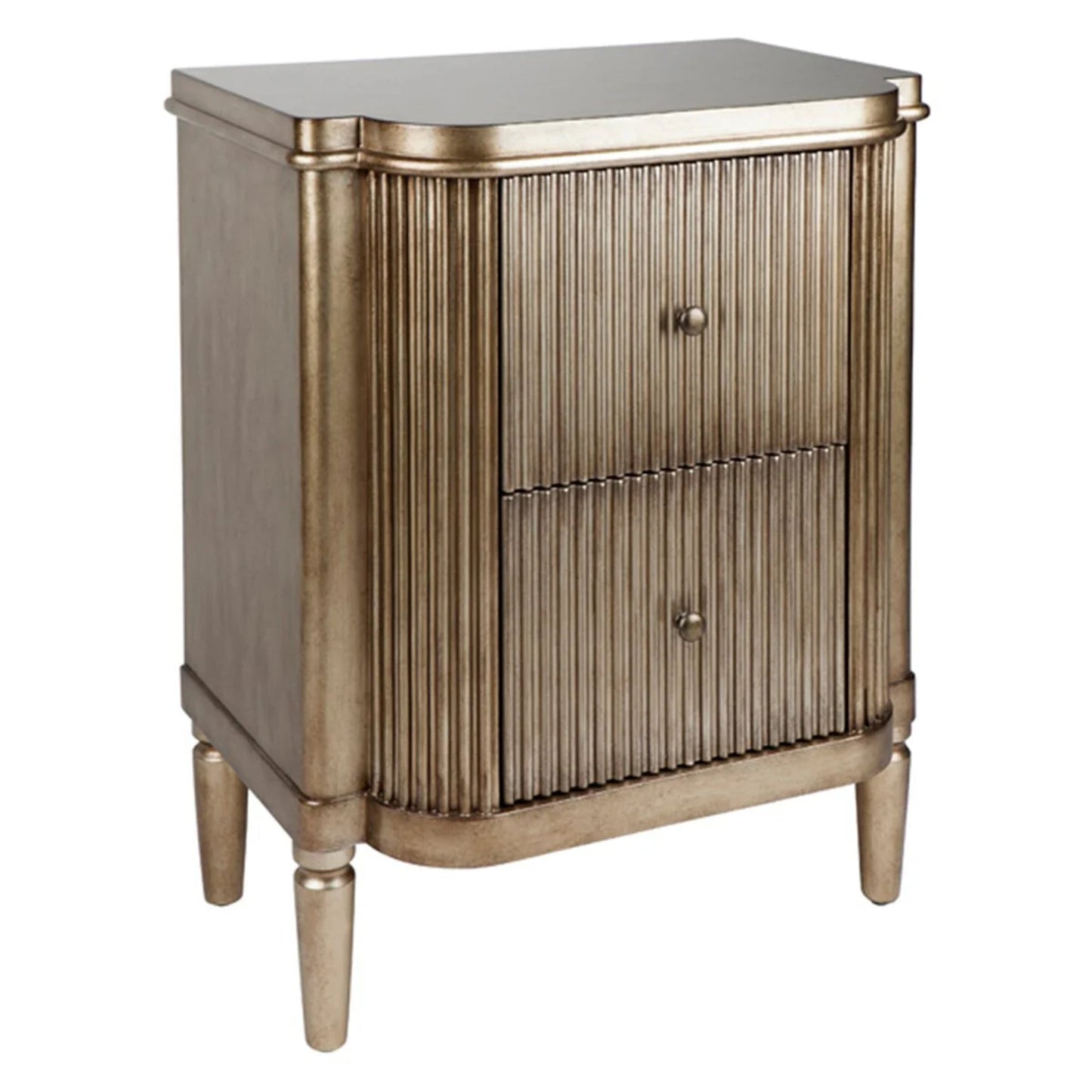 Arielle Ribbed Timber Bedside Table Bedside Table Cafe Lighting & Living