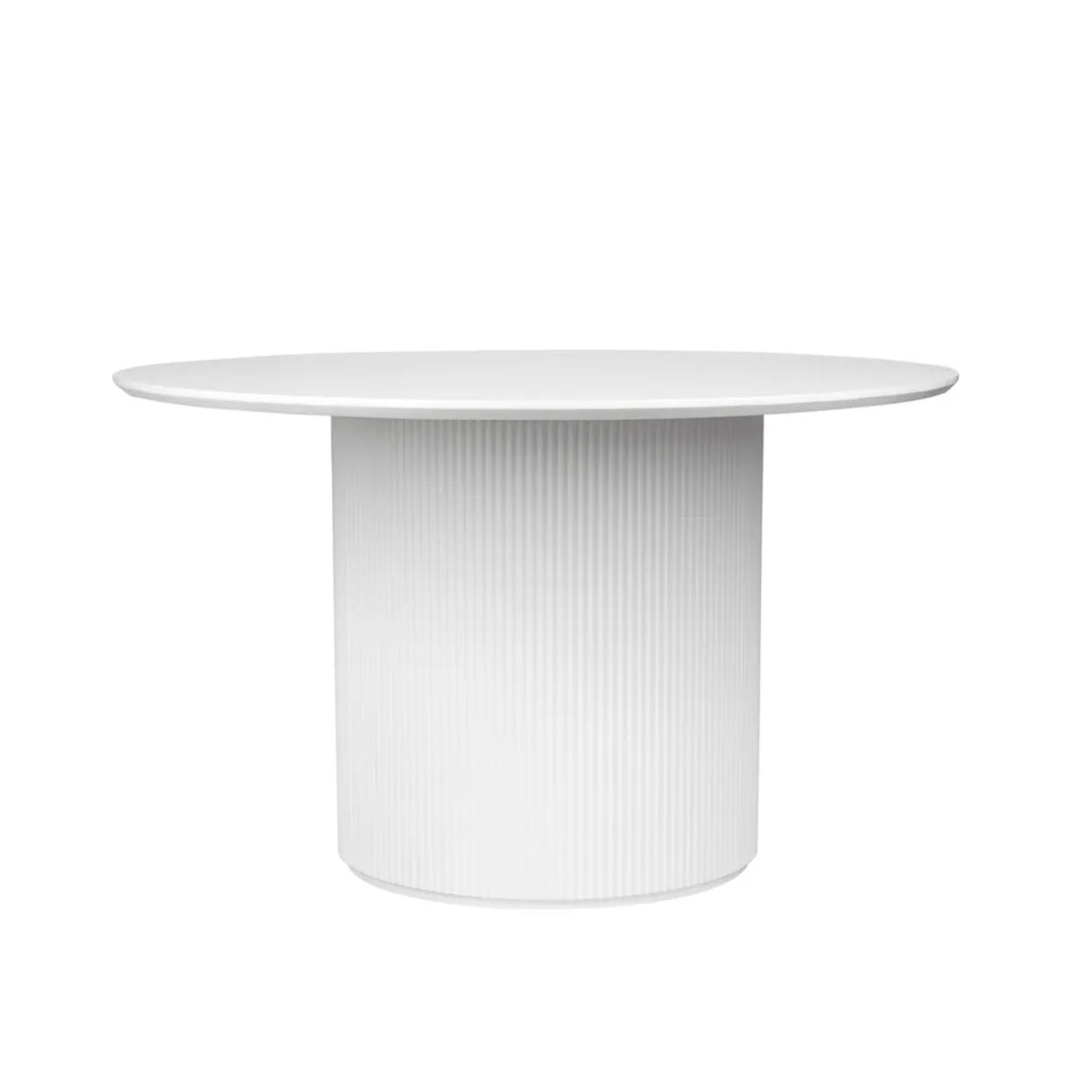 Arlo 1.2m Round Wooden Dining Table - White