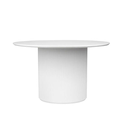 Arlo 1.2m Round Wooden Dining Table - White