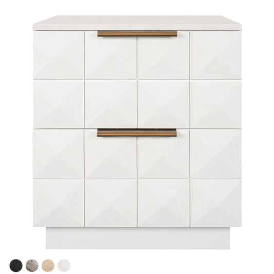 Benedict Marble Top Bedside Table