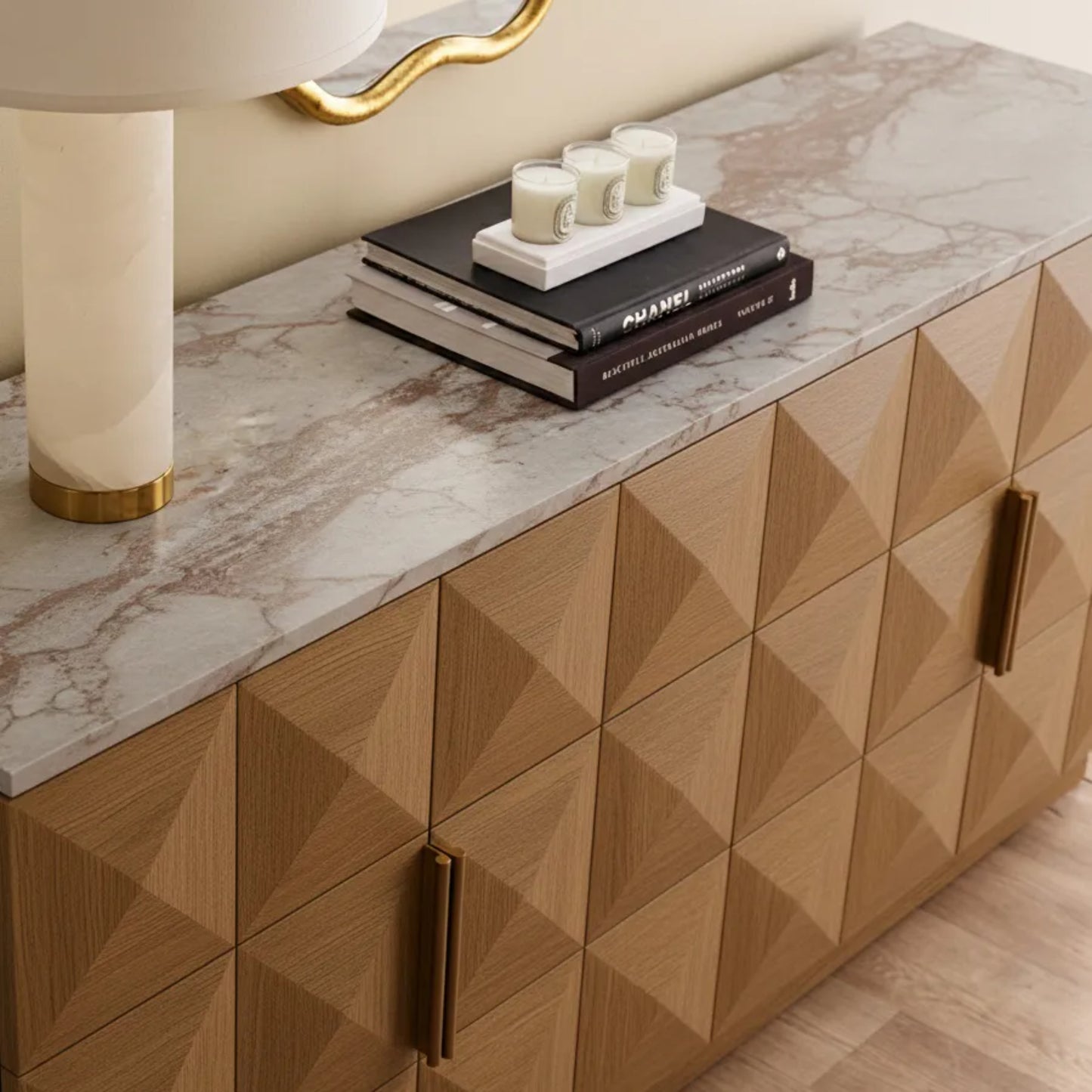 Benedict Sculptural Wooden Buffet Table