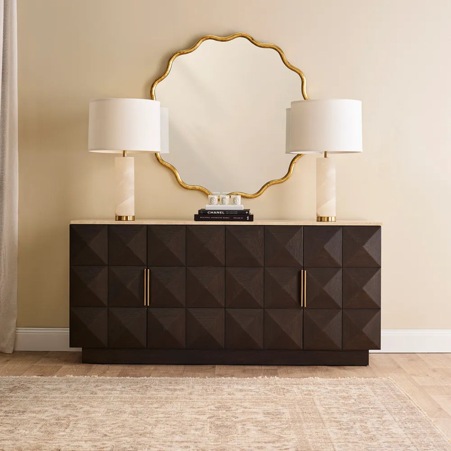 Benedict Sculptural Wooden Buffet Table