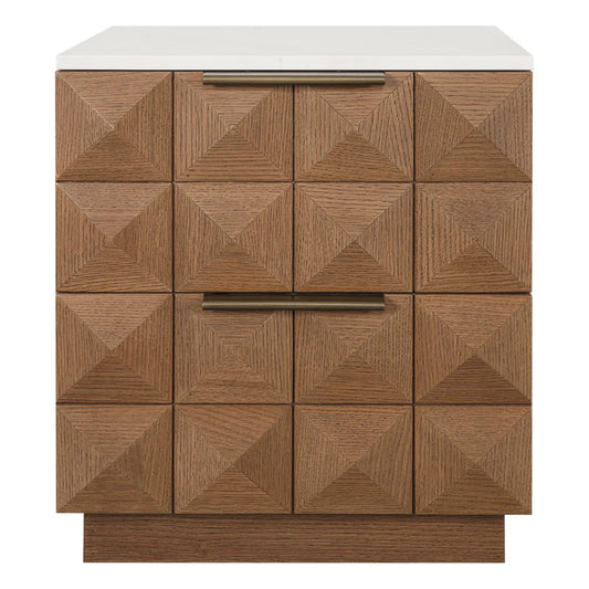 Benedict Marble Top Bedside Table