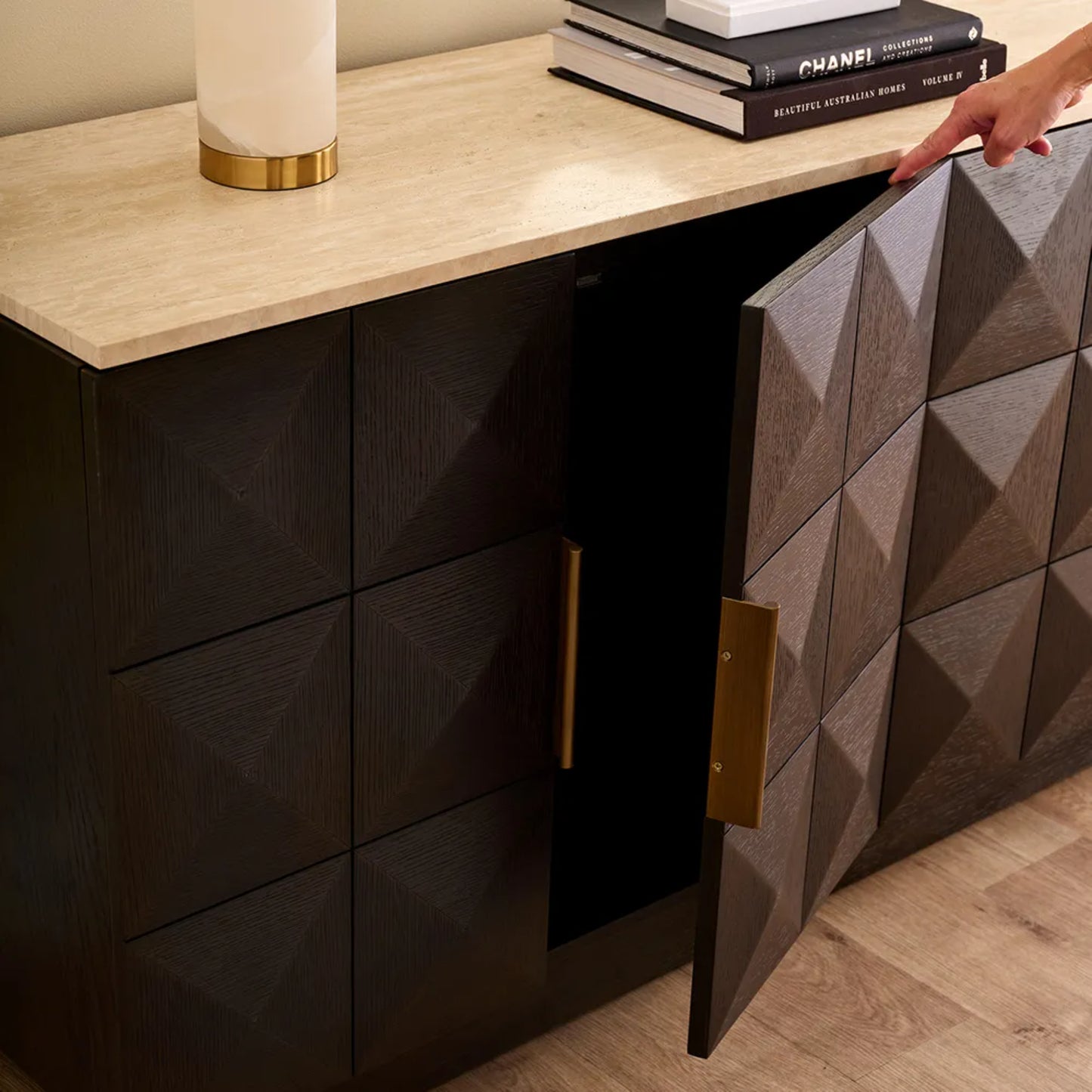 Benedict Sculptural Wooden Buffet Table