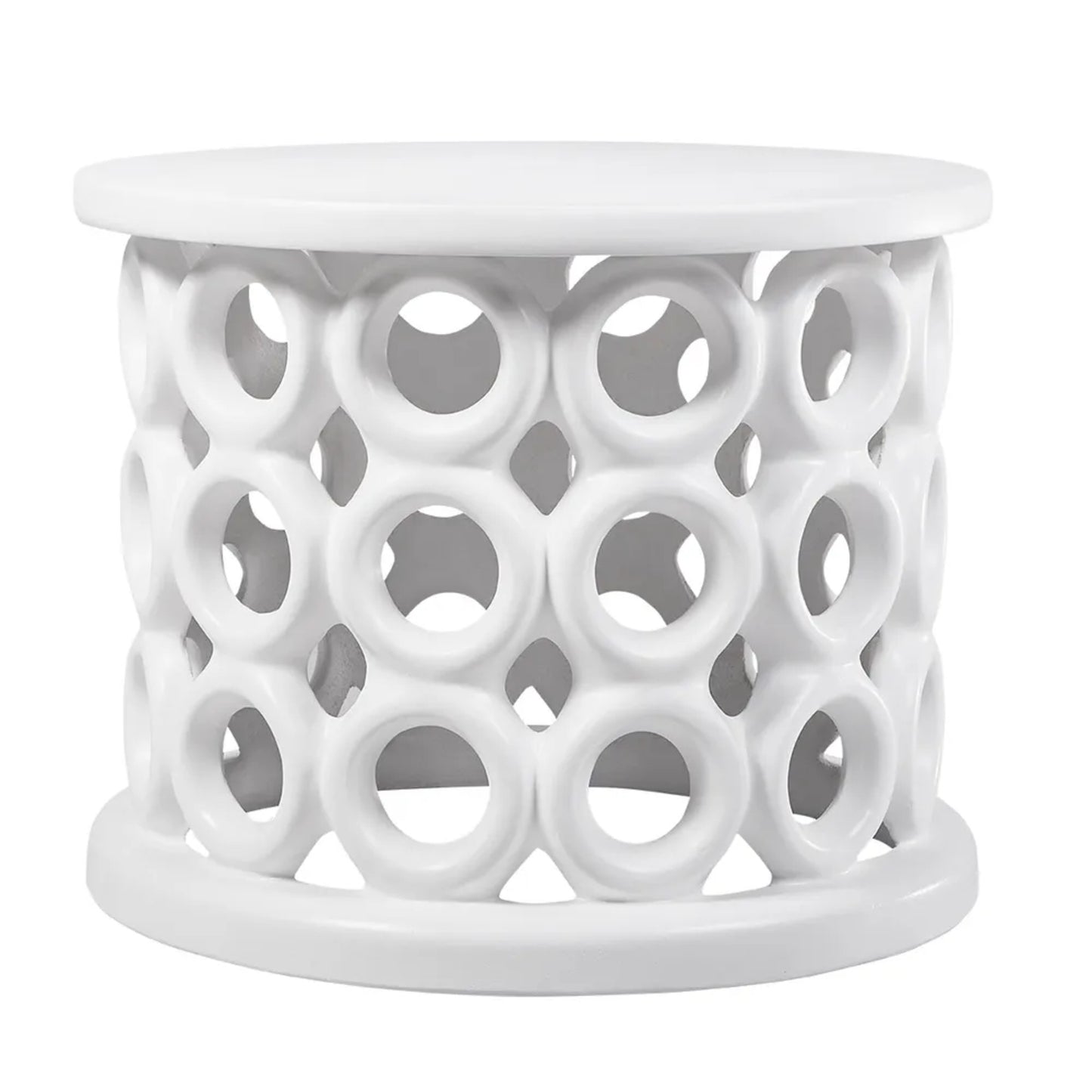 Bilgola Concrete Side Table - White