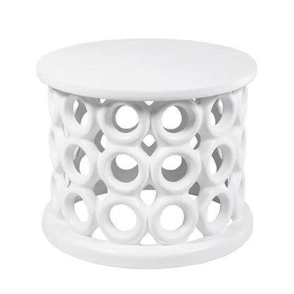 Bilgola Concrete Side Table - White