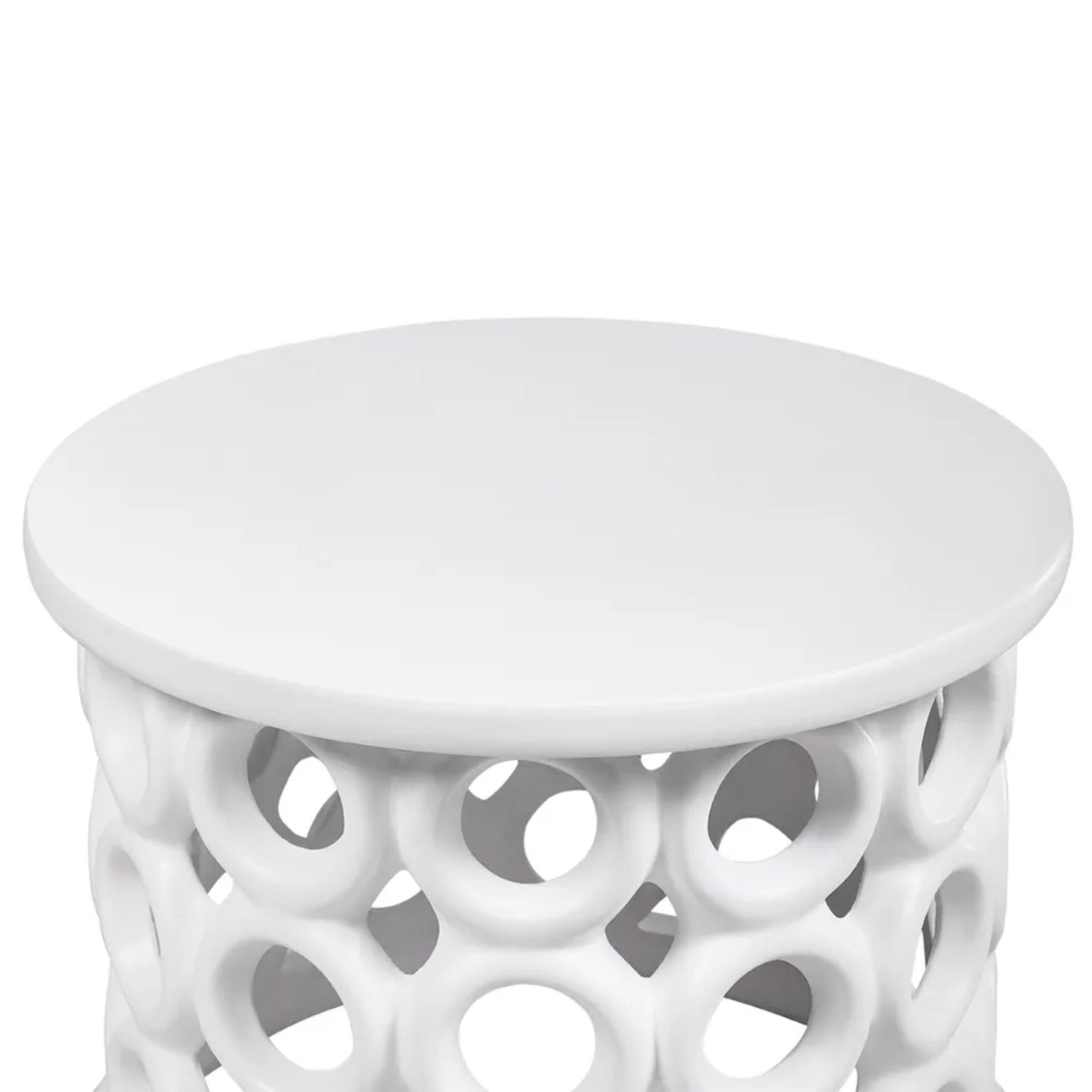 Bilgola Concrete Side Table - White