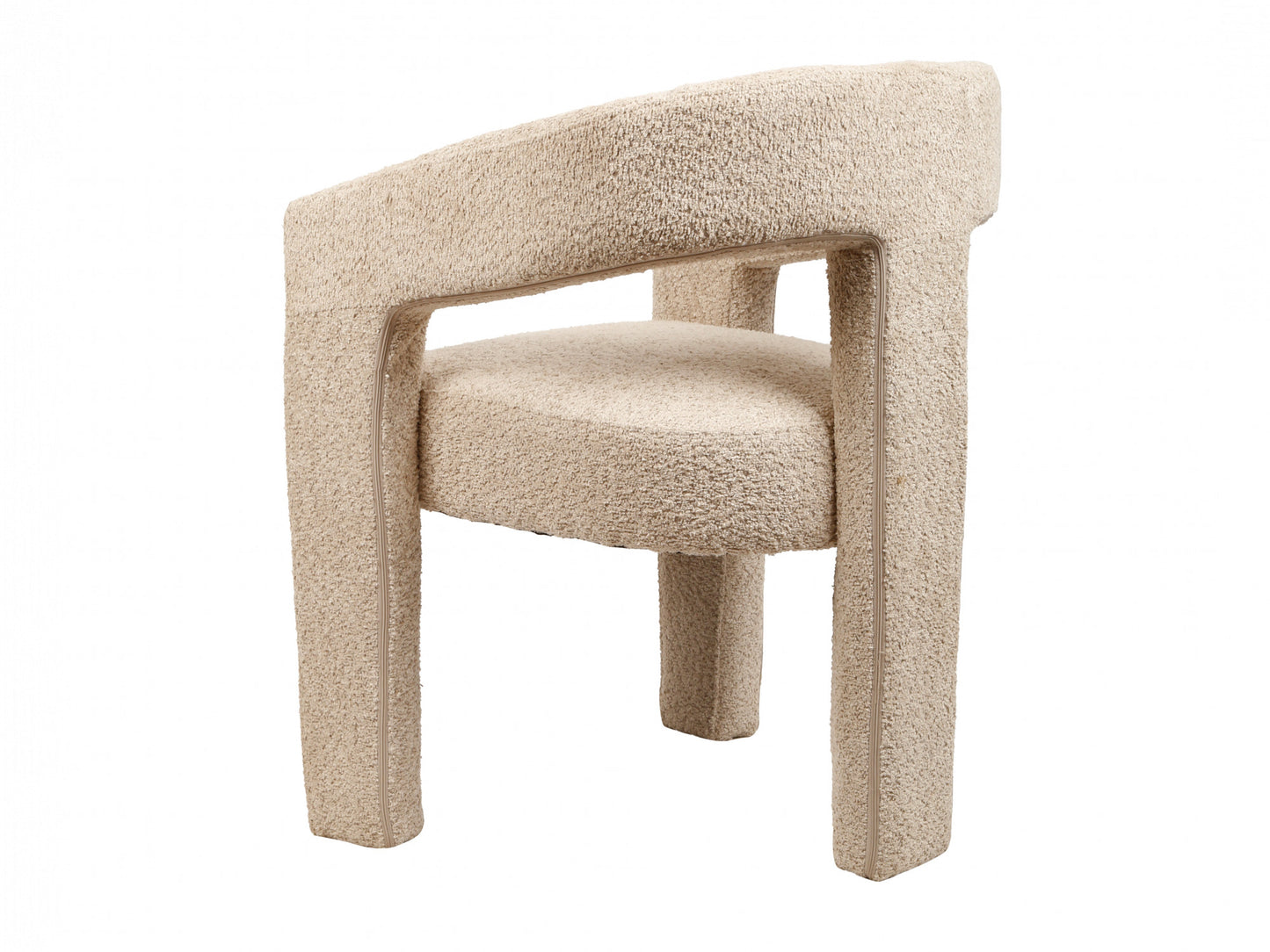 Bordeaux Boucle Fabric Occasional Armchair