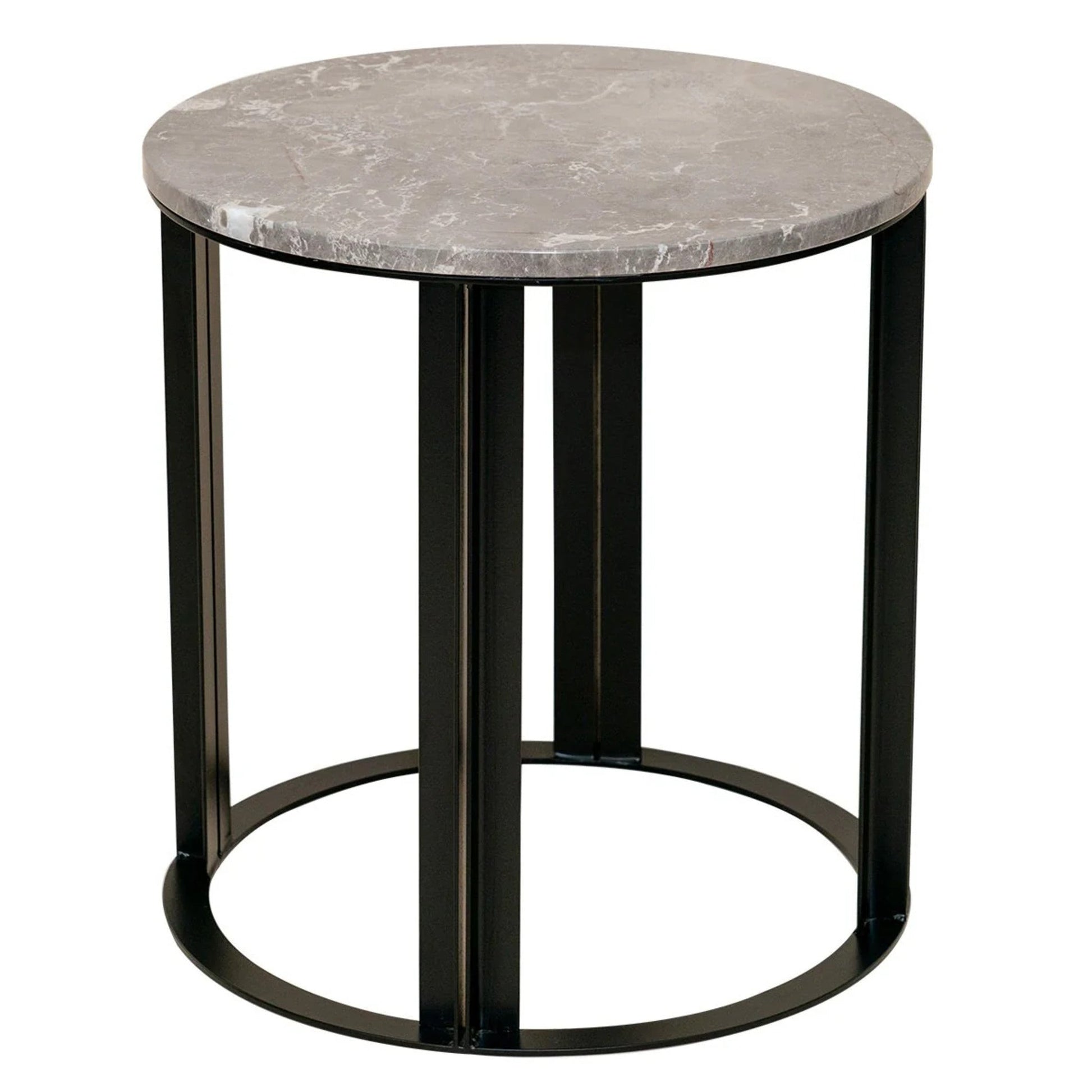 Bowie Marble Side Table Side Table Cafe Lighting & Living Marble Grey