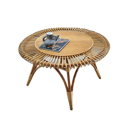 Cancun 77 cm Round Rattan Coffee Table