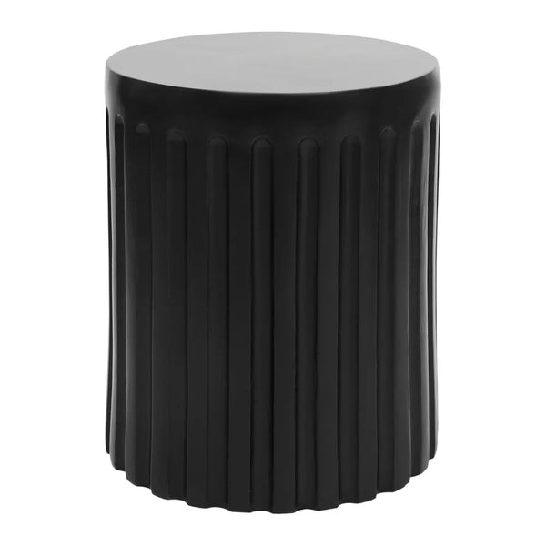 Caleb Sculptural Side Table - Black – Alfresco Collective