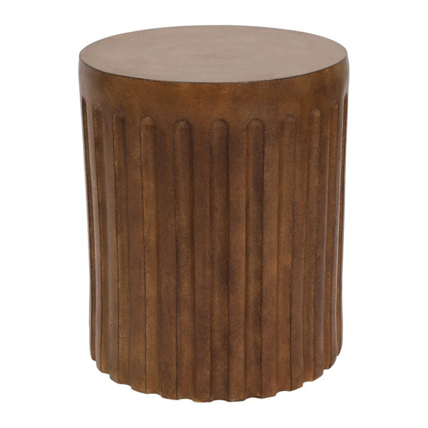 Caleb Sculptural Side Table - Walnut – Alfresco Collective