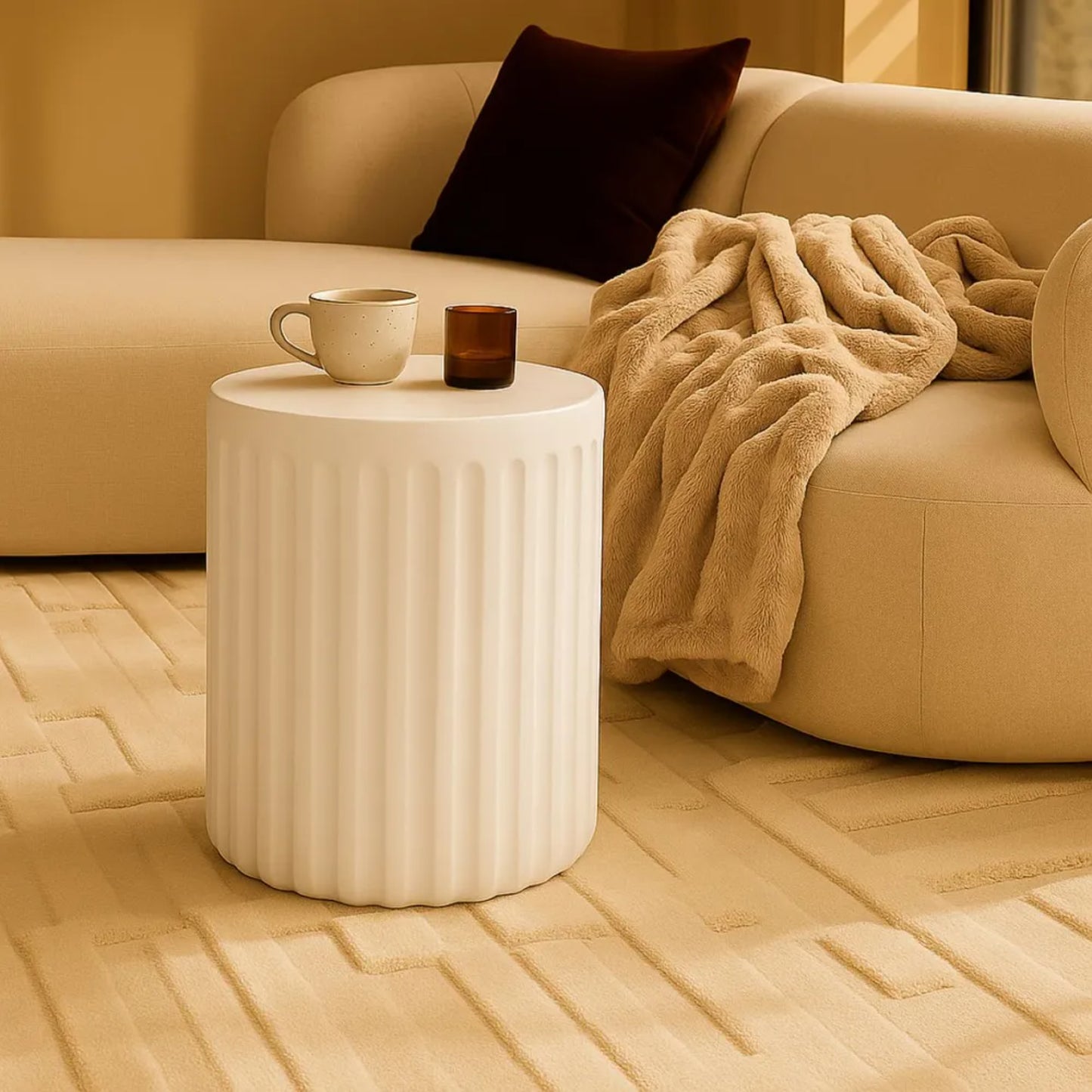 Caleb Sculptural Side Table