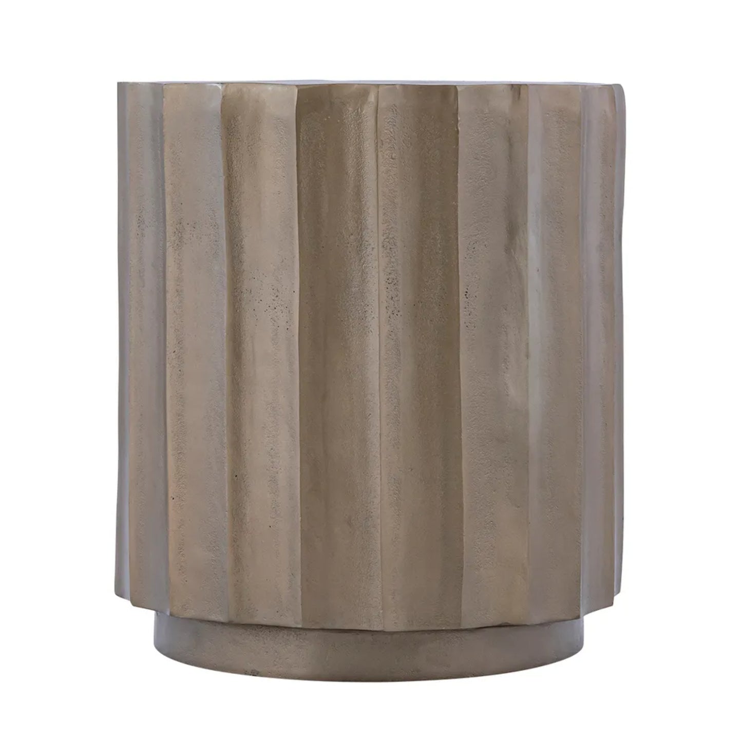 Calloway Sculptural Side Table - Antique Gold