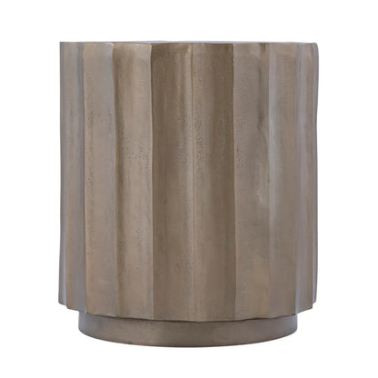 Calloway Sculptural Side Table - Antique Gold