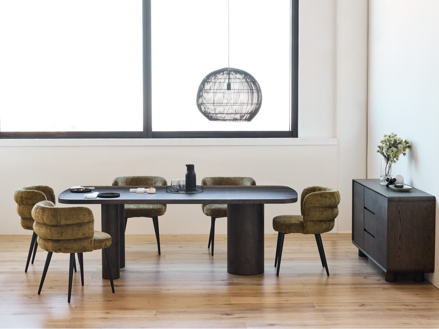 Capri 220cm Coffee Dining Table
