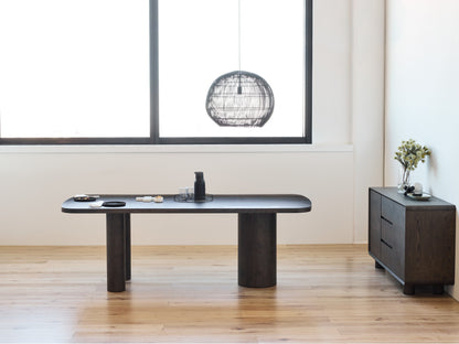 Capri 220cm Coffee Dining Table