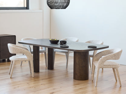 Capri 220cm Coffee Dining Table