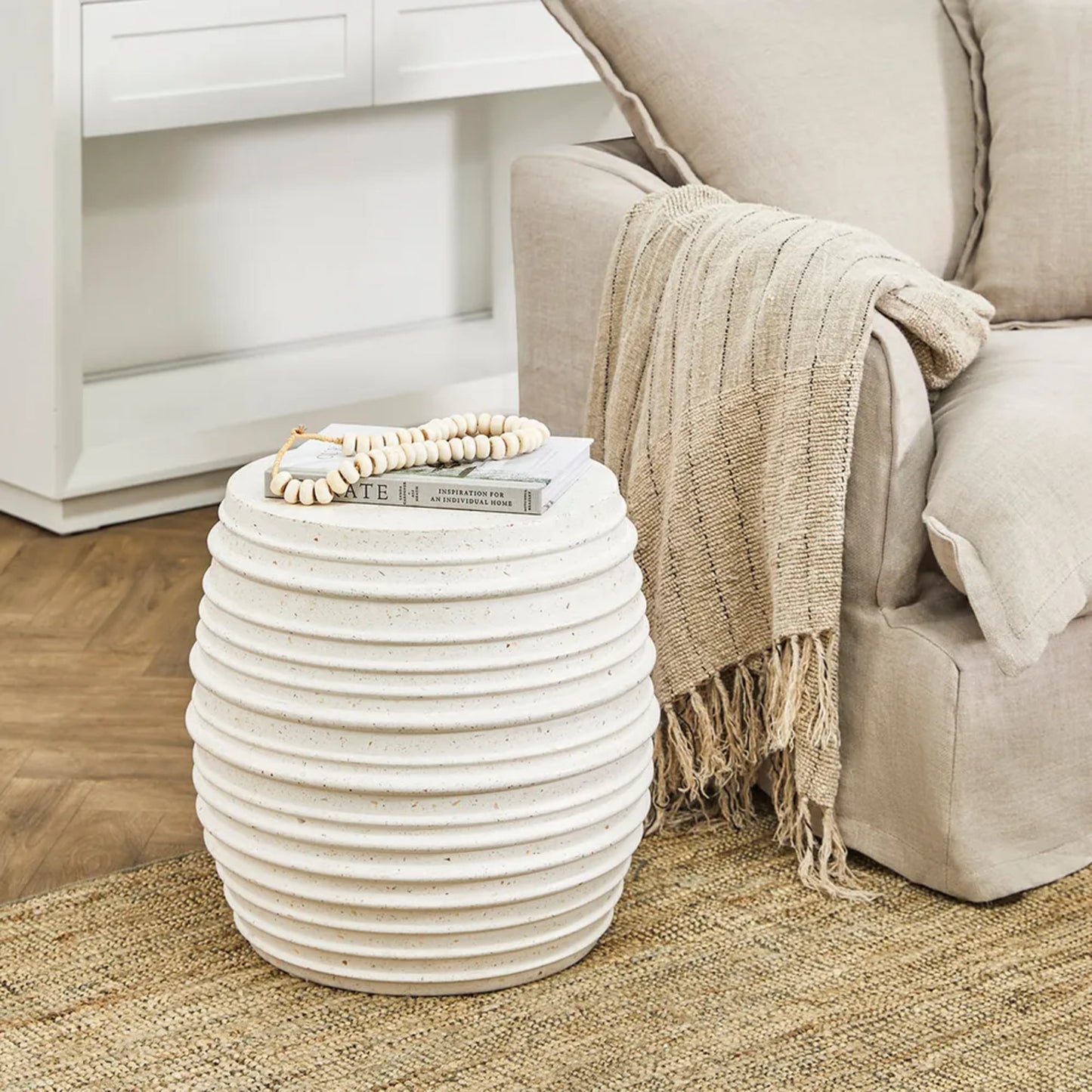 Casa Round Concrete Stool