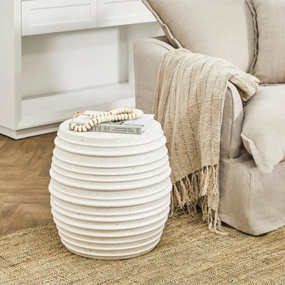 Casa Round Concrete Stool