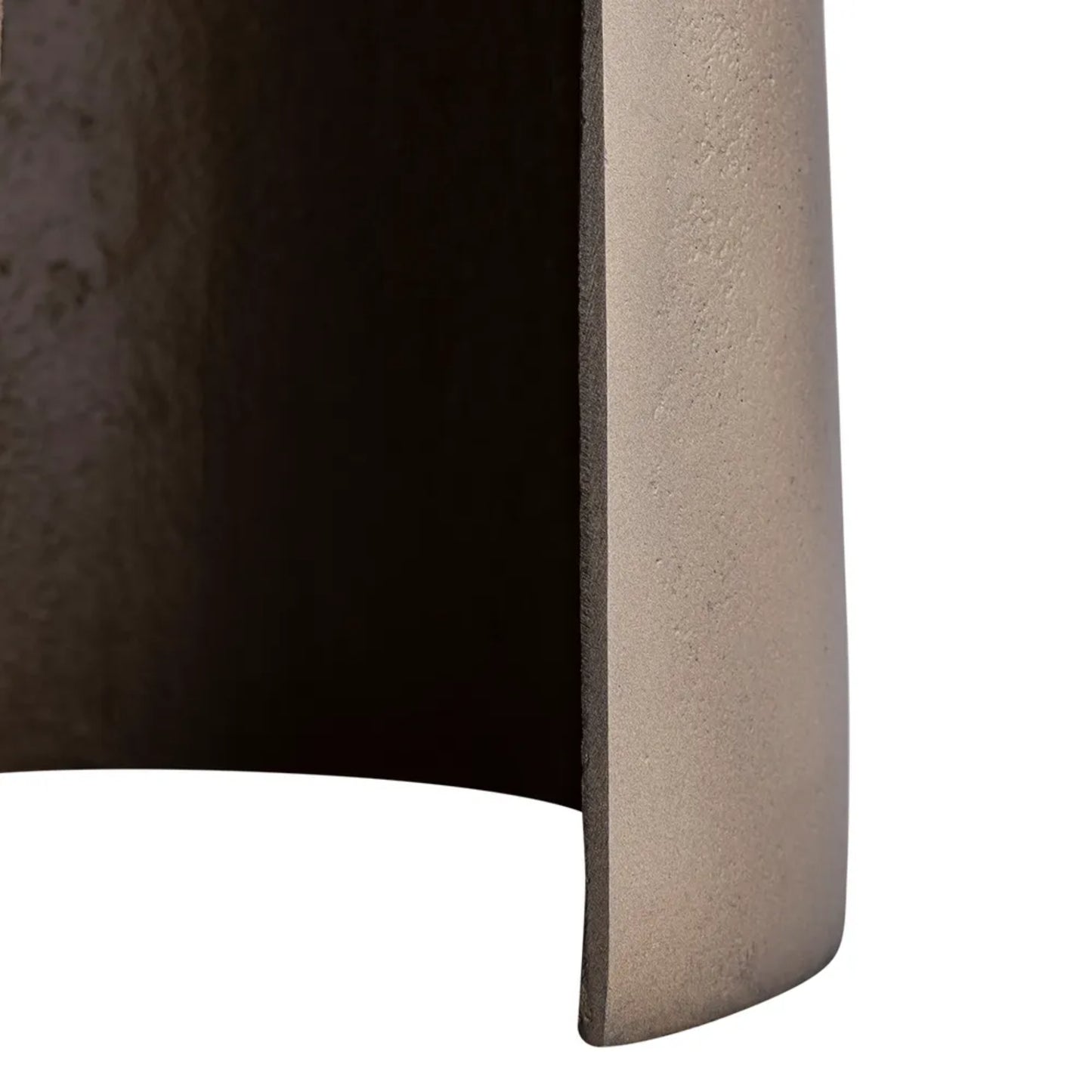 Chapman Round Sculptural Side Table - Antique Gold