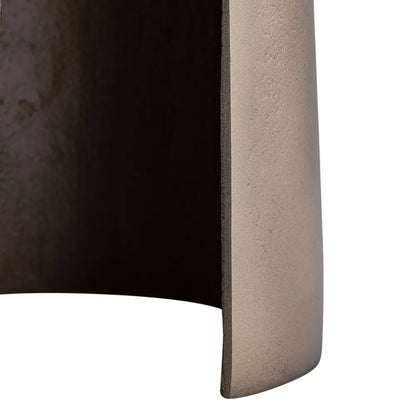 Chapman Round Sculptural Side Table - Antique Gold