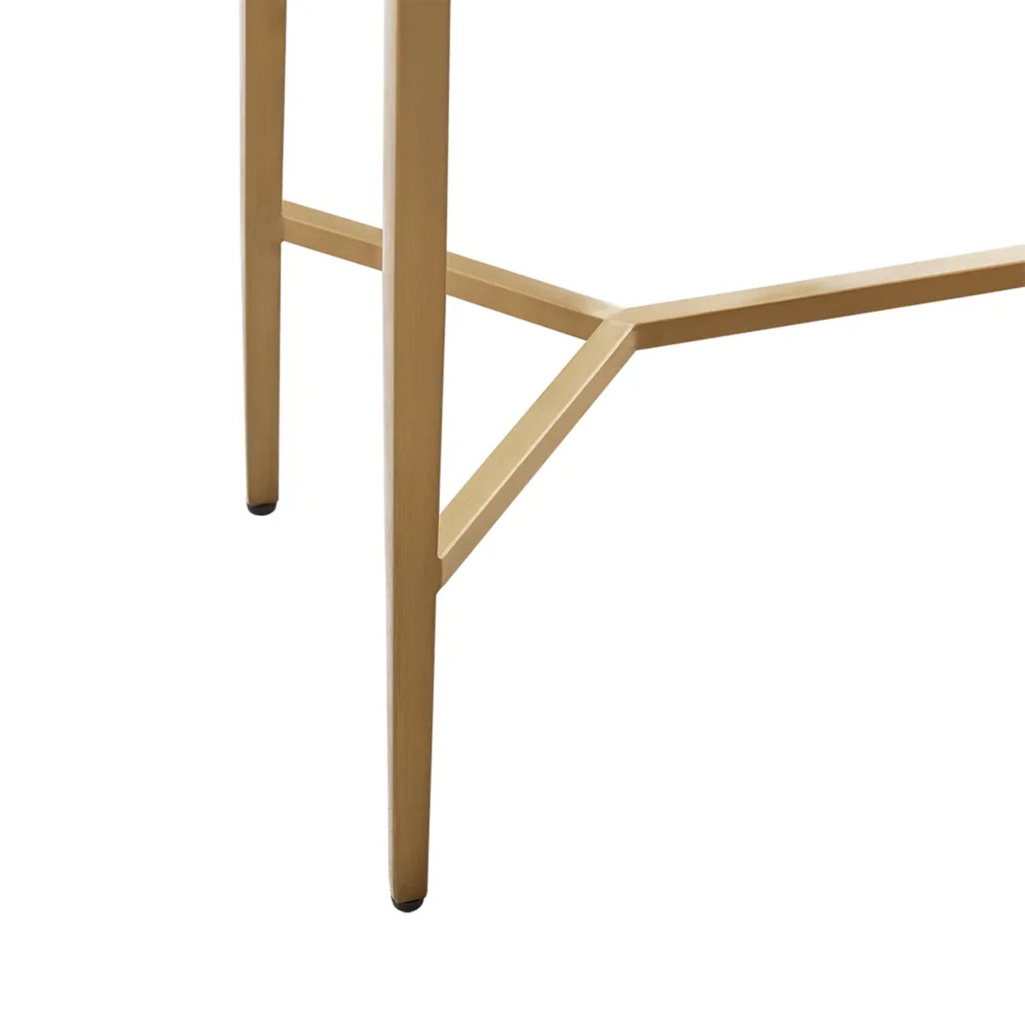 Chloe Large Dusty Jade Marble Console Table - Gold