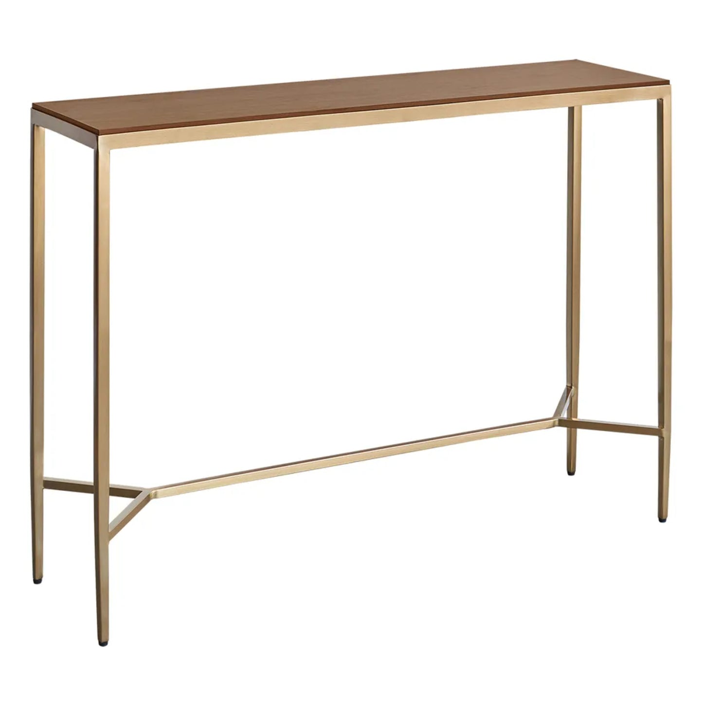 Chloe Large Timber Console Table - Gold