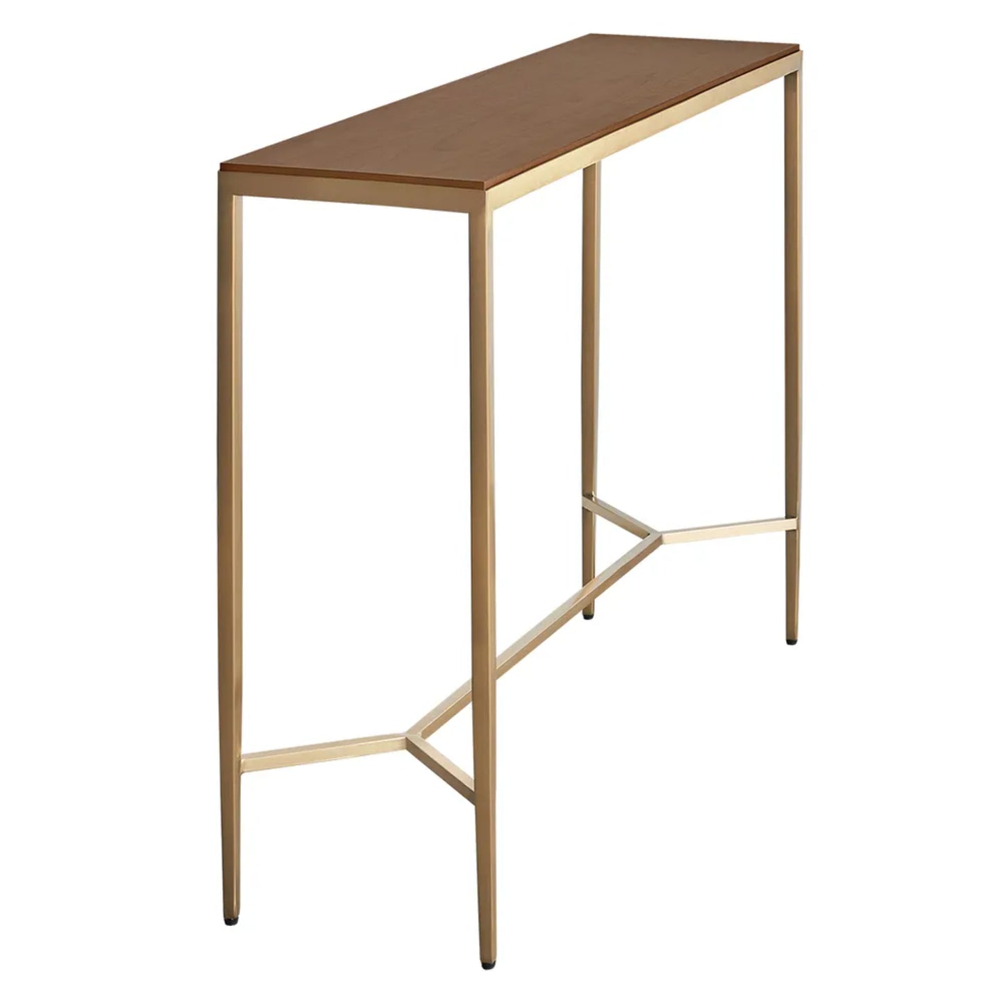 Chloe Large Timber Console Table - Gold