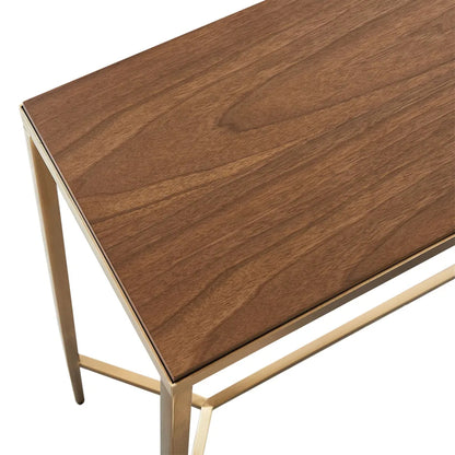 Chloe Large Timber Console Table - Gold