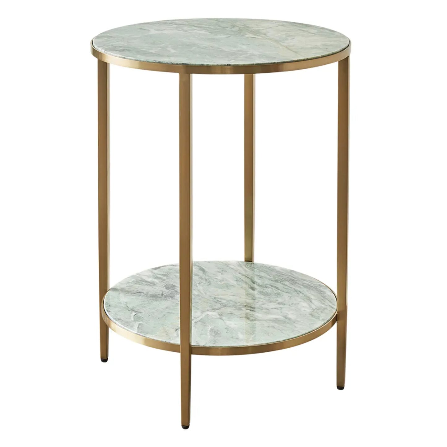 Chloe Round Jade Marble Side Table