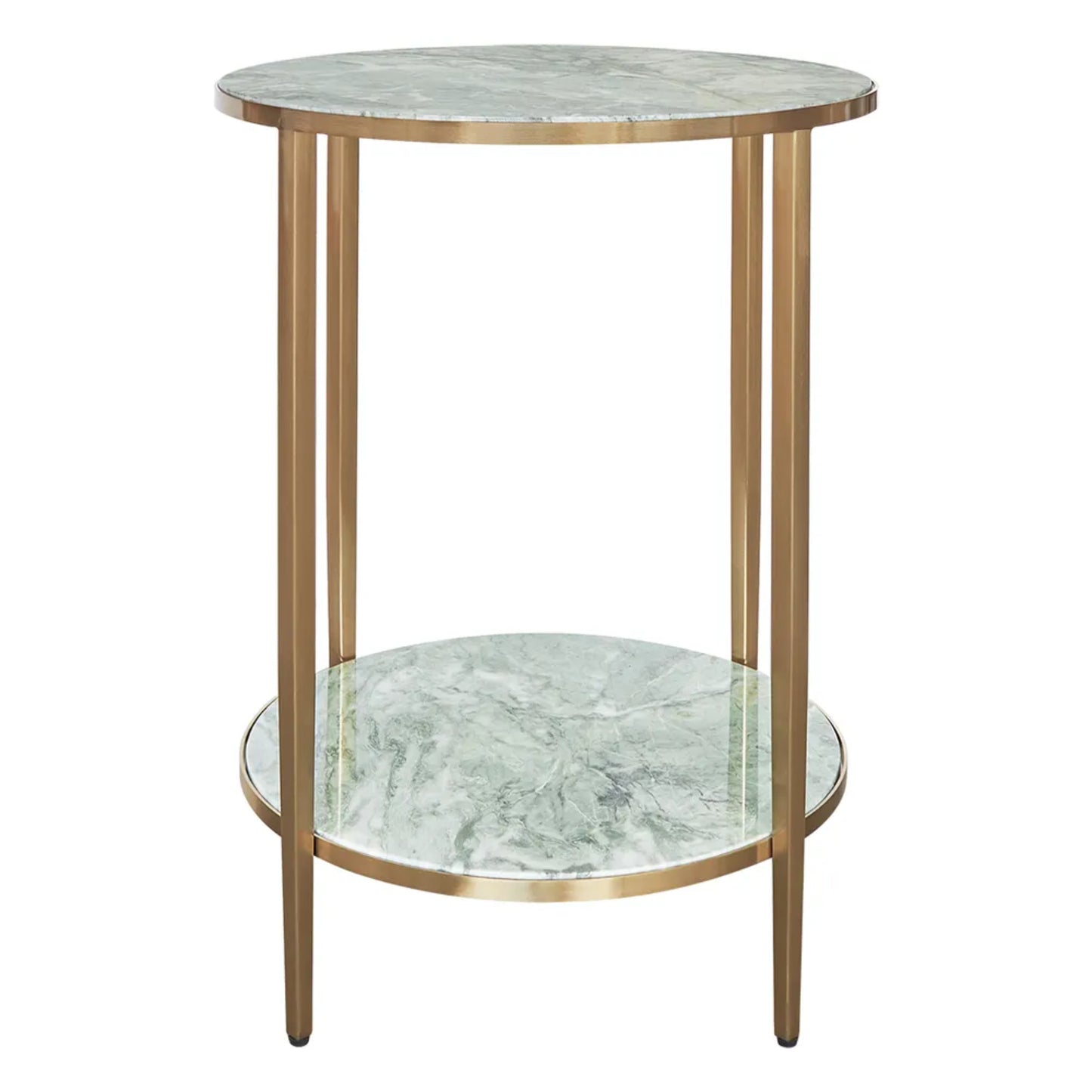 Chloe Round Jade Marble Side Table