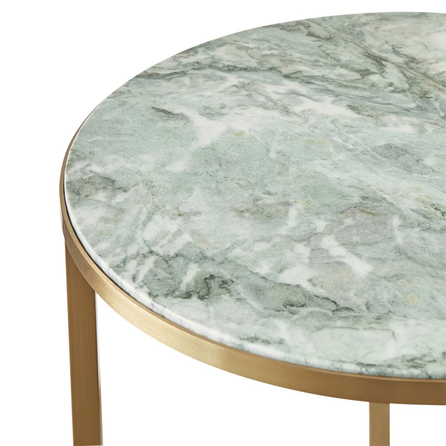 Chloe Round Jade Marble Side Table