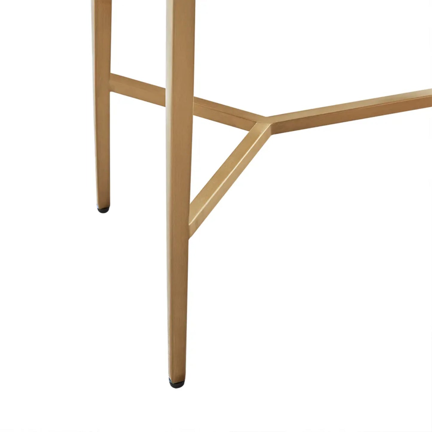 Chloe Small Dusty Jade Marble Console Table - Gold