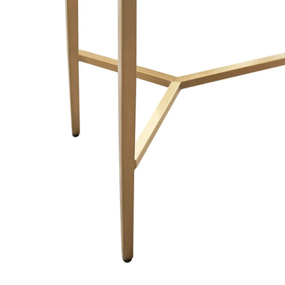 Chloe Small Timber Console Table - Gold
