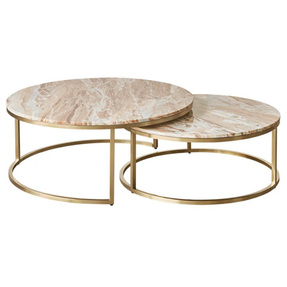 Chloe Dusty Jade Marble Nesting Coffee Table