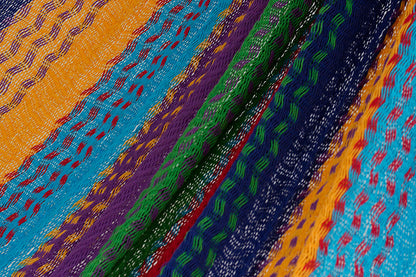 Mayan Legacy Mexican Cotton Hammock - Colorina