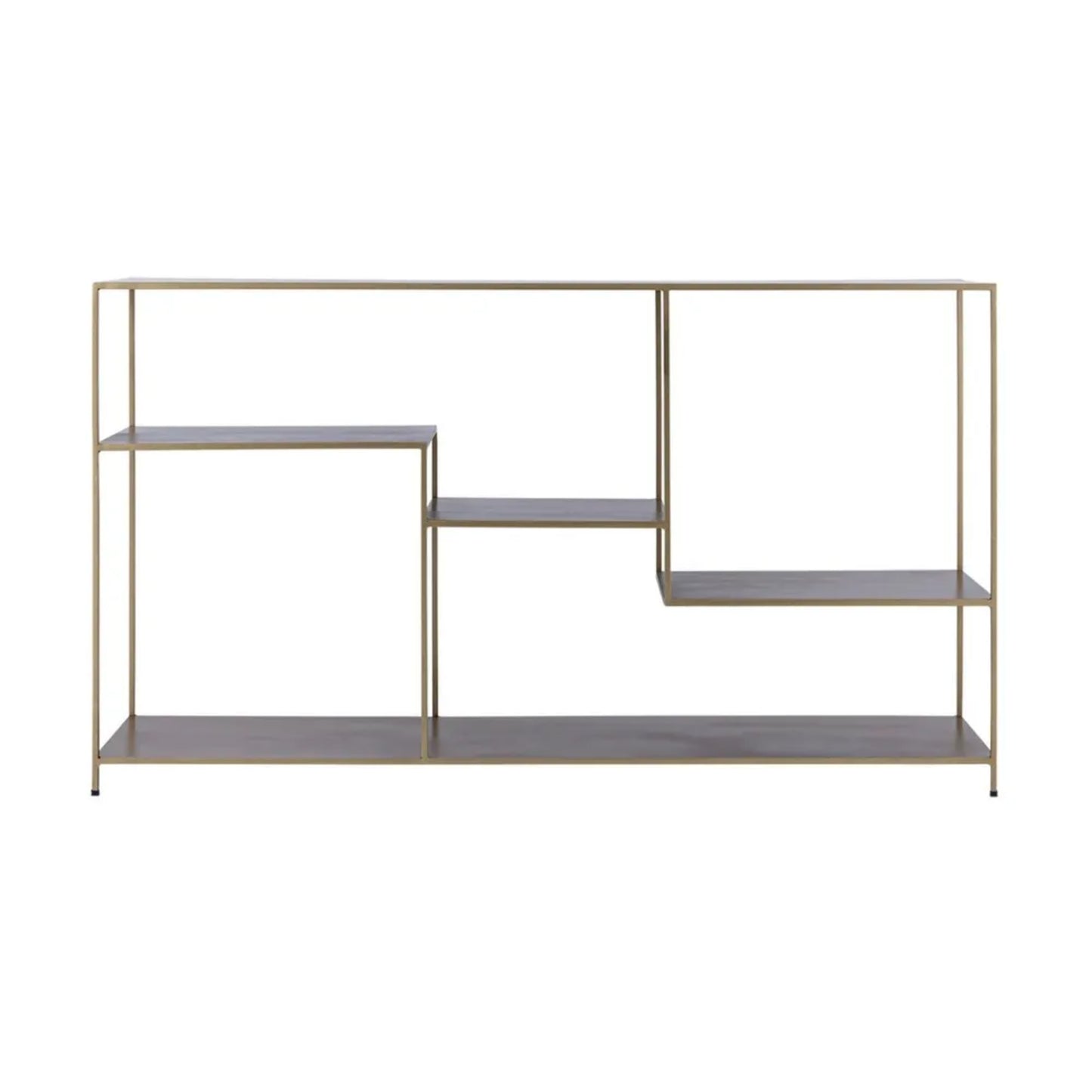 Elliot Aluminium Console Table - Antique Gold