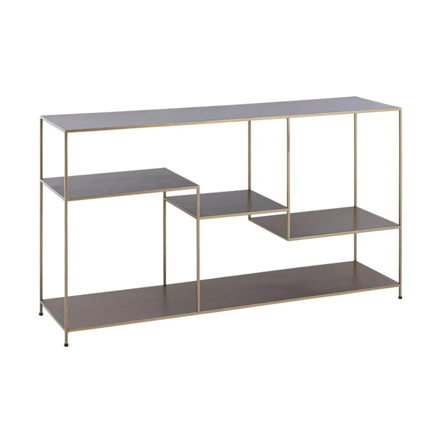 Elliot Aluminium Console Table - Antique Gold