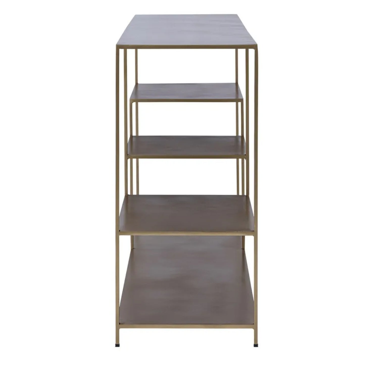Elliot Aluminium Console Table - Antique Gold