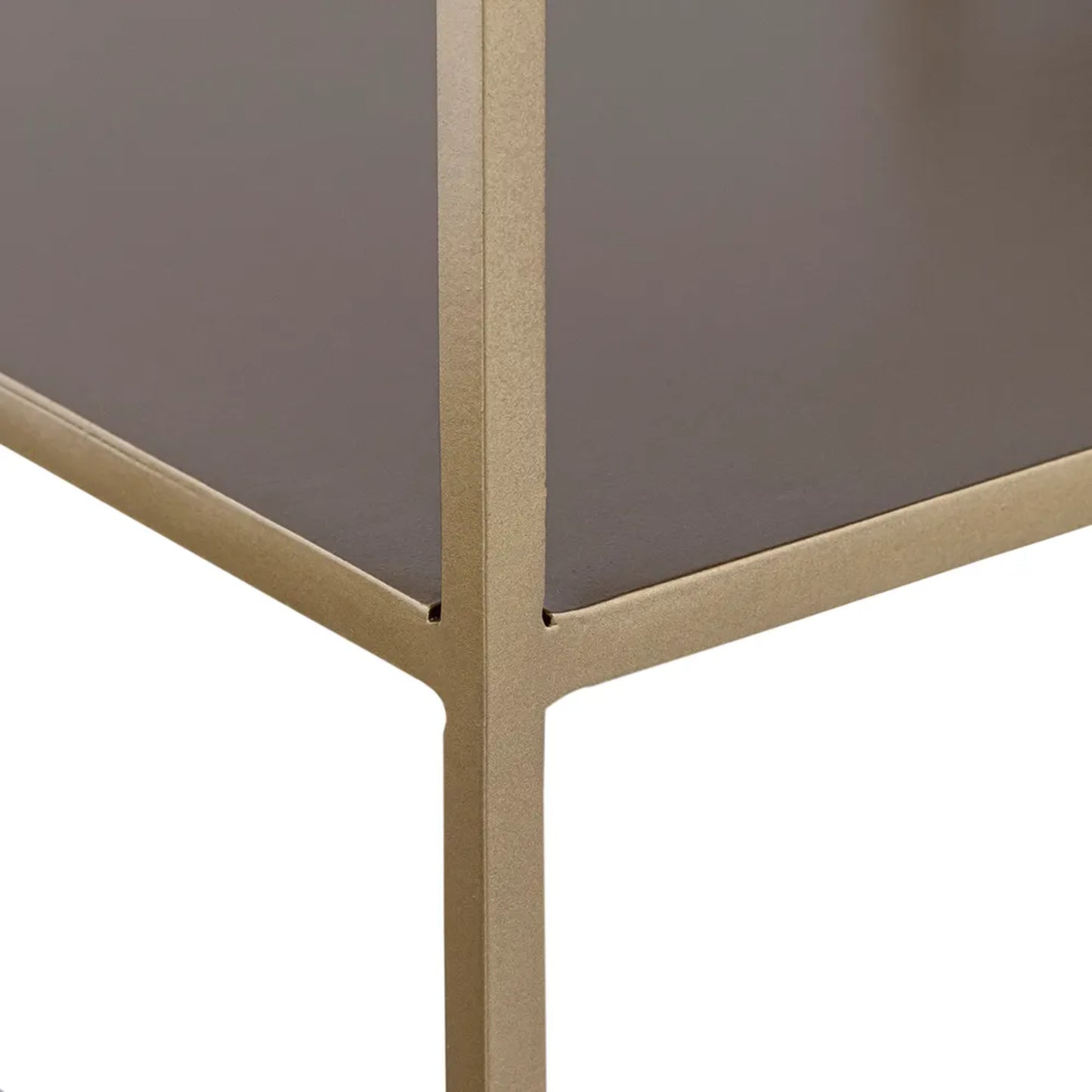 Elliot Aluminium Console Table - Antique Gold