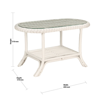 Kingston 3pc Rattan Outdoor Table & Chair Set