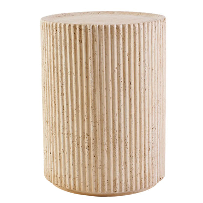 Kos Fluted Stone Side Table