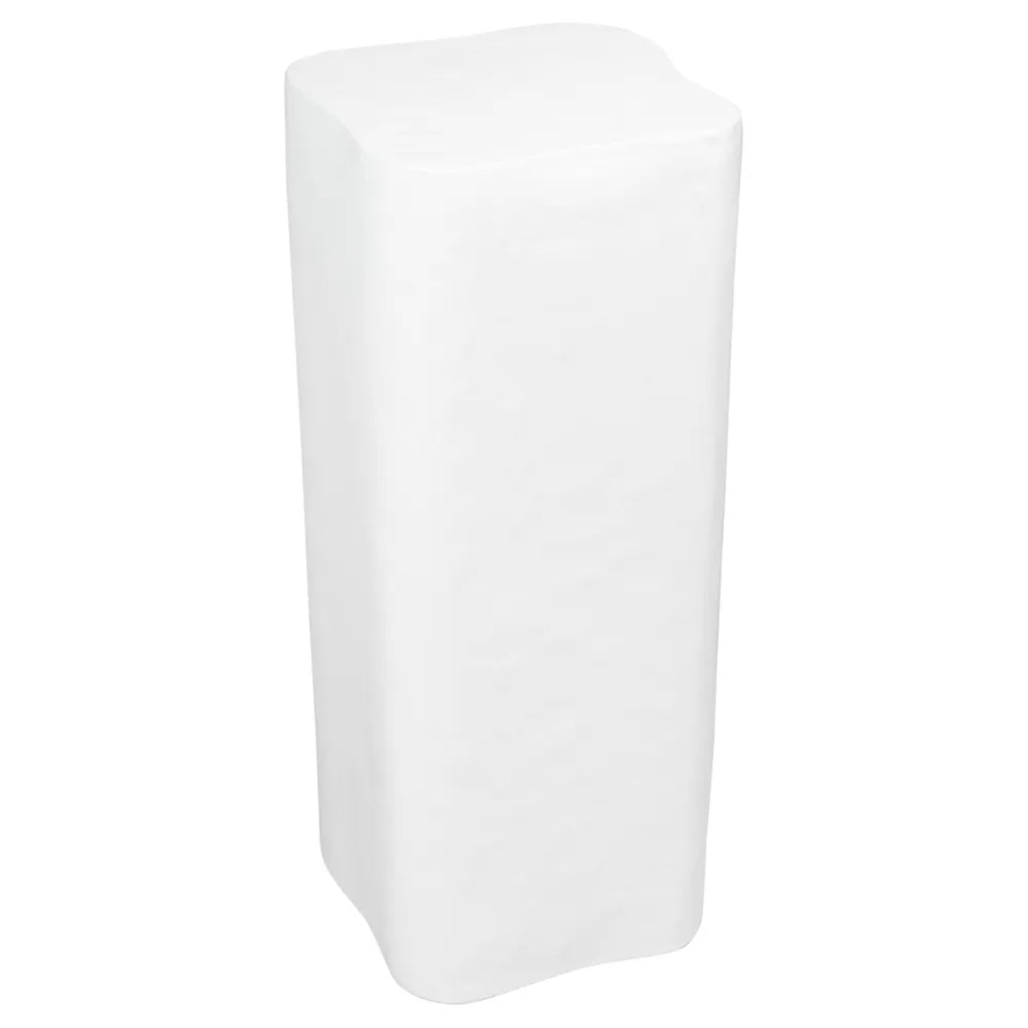 Lucca Large Concrete Plinth - White