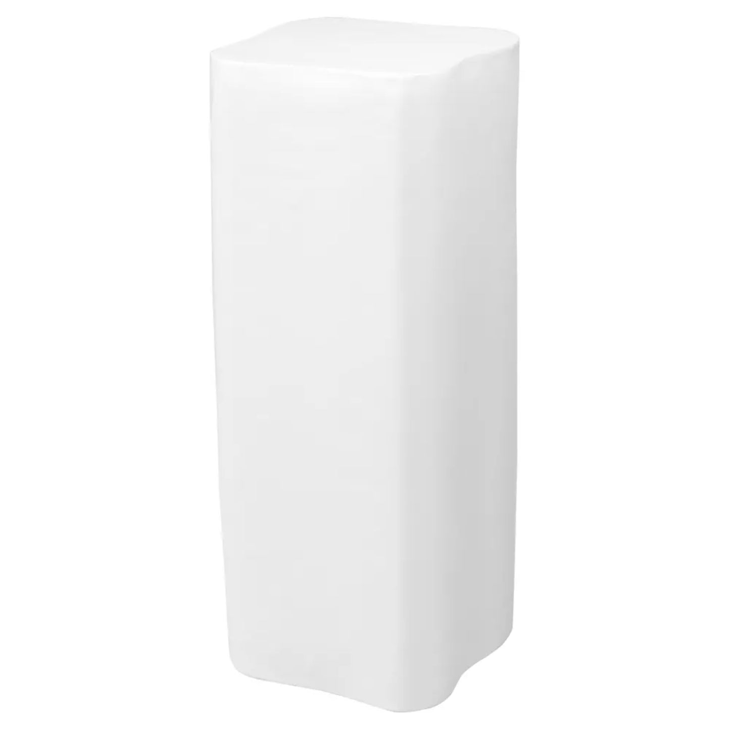 Lucca Large Concrete Plinth - White