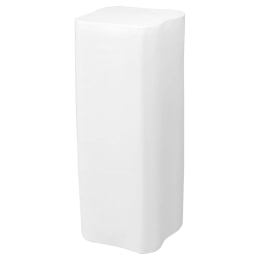 Lucca Large Concrete Plinth - White